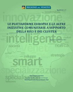 LE PIATTAFORME EUROPEE E LE ALTRE INIZIATIVE COMUNITARIE A SUPPORTO DELLA RIS3 E DEI CLUSTER
