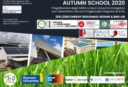 AUTUMN SCHOOL 2020 - Edifici a Consumo Zero