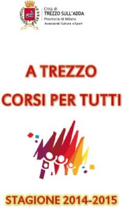 A TREZZO CORSI PER TUTTI - STAGIONE 2014-2015 - Assessorati Cultura e Sport