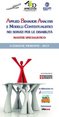 APPLIED BEHAVIOR ANALYSIS E MODELLI CONTESTUALISTICI NEI SERVIZI PER LE DISABILITÀ - Cooperativa Animazione Valdocco