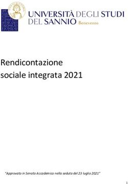 Rendicontazione sociale integrata 2021 - "Approvato in Senato Accademico nella seduta del 23 luglio 2021" - Unisannio
