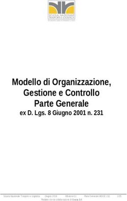 Modello di Organizzazione, Gestione e Controllo Parte Generale - ex D. Lgs. 8 Giugno 2001 n. 231