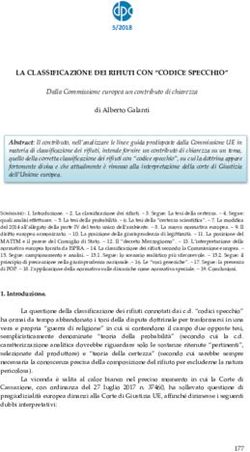 LA CLASSIFICAZIONE DEI RIFIUTI CON "CODICE SPECCHIO" - Diritto Penale ...