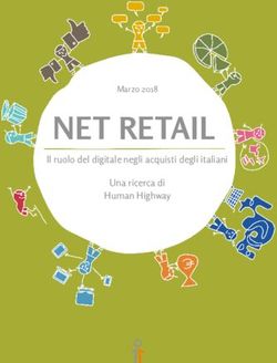 NET RETAIL Il ruolo del digitale negli acquisti degli italiani Una ricerca di Human Highway