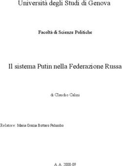 Università degli Studi di Genova Il sistema Putin nella Federazione Russa - Facoltà di Scienze Politiche