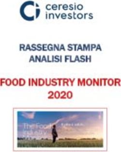 FOOD INDUSTRY MONITOR 2020 - RASSEGNA STAMPA ANALISI FLASH - Aggiornato al 03/07/2020 - Ceresio Investors