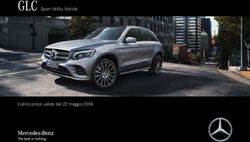 GLC Sport Utility Vehicle - Listino prezzi valido dal 22 maggio 2018 - Mercedes-Benz.ch