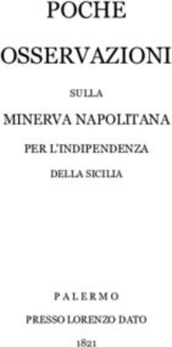 POCHE OSSERVAZIONI MINERVA NAPOLITANA - PER L'INDIPENDENZA - Eleaml