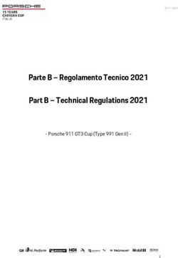 Part B - Technical Regulations 2021 - Parte B - Regolamento Tecnico 2021 - Porsche 911 GT3 Cup (Type 991 Gen II) - Porsche Carrera Cup Italia