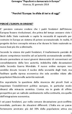 Perché l'Europa: le sfide di ieri e di oggi