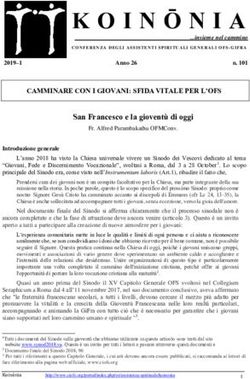 CAMMINARE CON I GIOVANI: SFIDA VITALE PER L'OFS - Ciofs.org