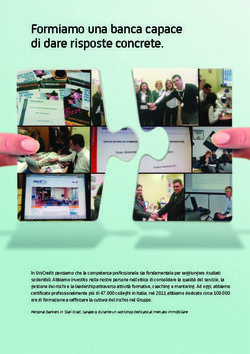 Formiamo una banca capace di dare risposte concrete.