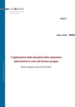L'applicazione della disciplina della risoluzione delle banche in crisi nell'Unione europea - 16/2017 Note e Studi