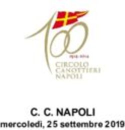 C. C. NAPOLI mercoled&igrave;, 25 settembre 2019 - Circolo Canottieri Napoli