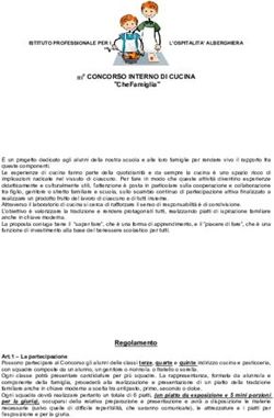 III CONCORSO INTERNO DI CUCINA - "Vincenzo Gioberti"