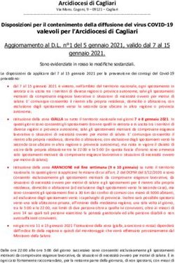 Arcidiocesi di Cagliari - Via Mons. Cogoni, 9 09121 - Cagliari