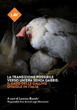 LA TRANSIZIONE POSSIBILE VERSO UN'ERA SENZA GABBIE: IL CASO DELLE GALLINE OVAIOLE IN ITALIA - A cura di Lorenza Bianchi