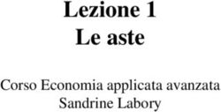 Lezione 1 Le aste Corso Economia applicata avanzata Sandrine Labory - Unife