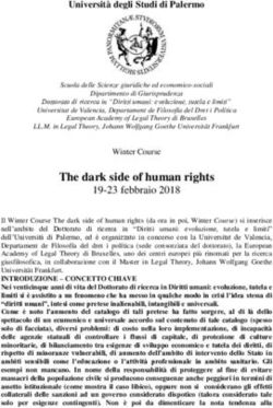 The dark side of human rights - 19-23 febbraio 2018 - Unipa