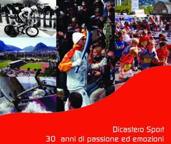 Dicastero Sport 30 anni di passione ed emozioni - Lugano sport