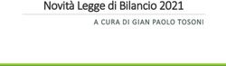 Novit&agrave; Legge di Bilancio 2021 - A CURA DI GIAN PAOLO TOSONI