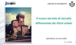 Il nuovo servizio di raccolta differenziata dei rifiuti urbani - COMUNE DI SPILAMBERTO