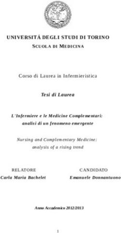 UNIVERSITÁ DEGLI STUDI DI TORINO - Tocco Armonico