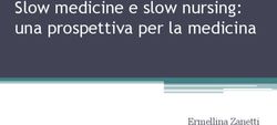 Slow medicine e slow nursing: una prospettiva per la medicina - Ermellina Zanetti
