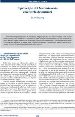 Il principio dei best interests e la tutela dei minori