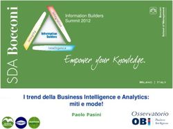 I trend della Business Intelligence e Analytics: miti e mode! - Paolo Pasini - Information Builders Summit 2012