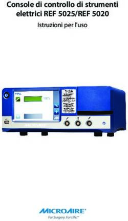 Console di controllo di strumenti elettrici REF 5025/REF 5020 - Istruzioni per l'uso