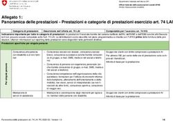 Allegato 1: Panoramica delle prestazioni - Prestazioni e categorie di prestazioni esercizio art. 74 LAI