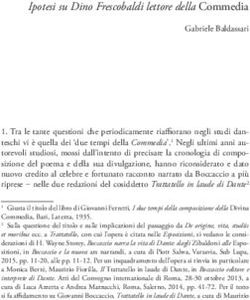 Ipotesi su Dino Frescobaldi lettore della Commedia - Riviste ...