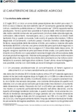 LE CARATTERISTICHE DELLE AZIENDE AGRICOLE