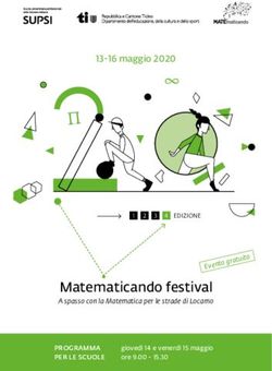 Matematicando festival - A spasso con la Matematica per le strade di Locarno - 13-16 maggio 2020 - Supsi