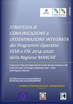 STRATEGIA di COMUNICAZIONE e DISSEMINAZIONE INTEGRATA