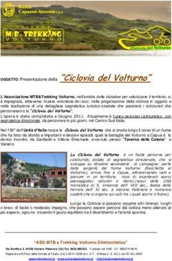 OGGETTO: Presentazione della " Ciclovia del Volturno"