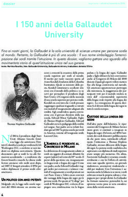 I 150 anni della Gallaudet University