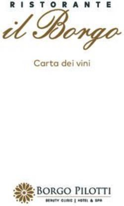 Carta dei vini - Borgo Pilotti