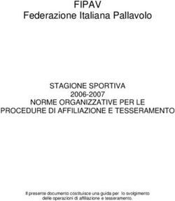 FIPAV Federazione Italiana Pallavolo - STAGIONE SPORTIVA NORME ORGANIZZATIVE PER LE PROCEDURE DI AFFILIAZIONE E TESSERAMENTO 2006-2007