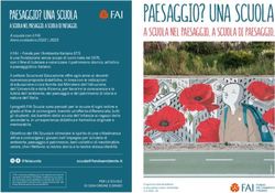 PAESAGGIO? UNA SCUOLA - A SCUOLA NEL PAESAGGIO. A SCUOLA DI PAESAGGIO.