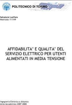 AFFIDABILITA' E QUALITA' DEL SERVIZIO ELETTRICO PER UTENTI ALIMENTATI IN MEDIA TENSIONE - Progettazione Impianti Elettrici