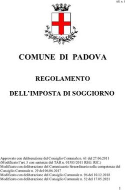 COMUNE DI PADOVA REGOLAMENTO DELL'IMPOSTA DI SOGGIORNO - Padovanet