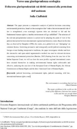 Verso una giurisprudenza ecologica Il discorso giurisprudenziale sui diritti connessi alla protezione dell'ambiente Sofia Ciuffoletti - Dialnet