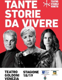 TANTE STORIE DA VIVERE - TEATRO STAGIONE - Teatro Stabile del Veneto