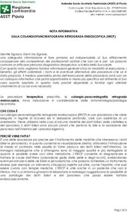 NOTA INFORMATIVA SULLA COLANGIOPANCREATOGRAFIA RETROGRADA ENDOSCOPICA (ERCP) - ASST Pavia