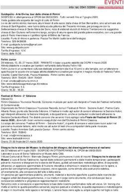 EVENTI info: tel. 0541 53399 - www.riminiturismo.it - Rimini turismo