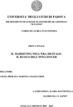 UNIVERSITA' DEGLI STUDI DI PADOVA