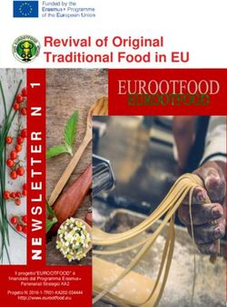Revival of Original Traditional Food in EU - Funded by the