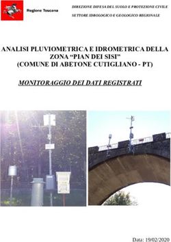 ANALISI PLUVIOMETRICA E IDROMETRICA DELLA ZONA "PIAN DEI SISI" (COMUNE DI ABETONE CUTIGLIANO - PT) - MONITORAGGIO DEI DATI REGISTRATI - SIR Toscana